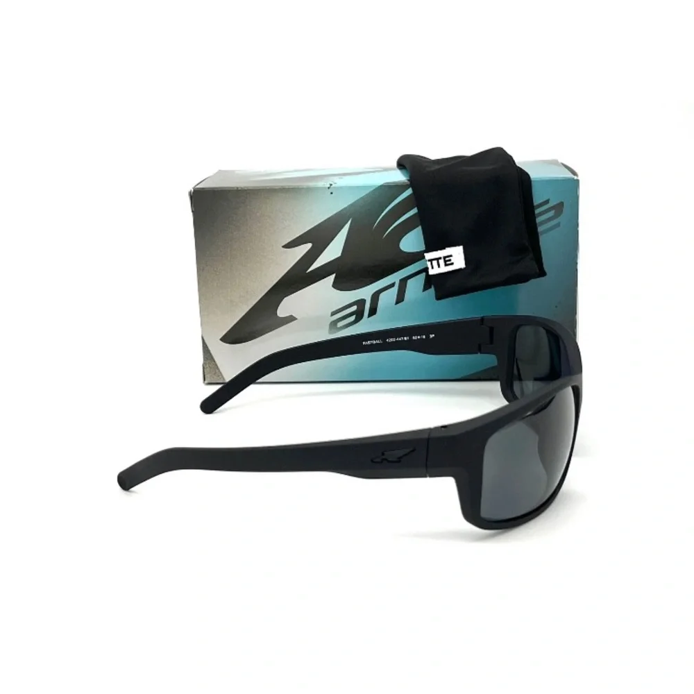 ARNETTE FASTBALL AN4202 Rubber Black / Dark Gray Polarized 62mm Sunglasses
